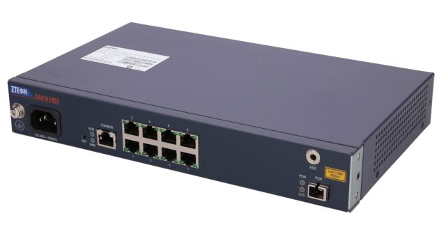 ZTE ZXA10 F803G-8 | Switch | 8x RJ45 100Mb/s, 1x GPON - imagine 7