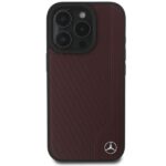 Mercedes MEHMP16X23RBGVR iPhone 16 Pro Max 6.9" red hardcase MB Wood Imitation Leather MagSafe - imagine 3
