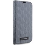 Karl Lagerfeld KLBKP14XSAKLHPG iPhone 14 Pro Max 6.7" bookcase silver Saffiano Monogram - imagine 5