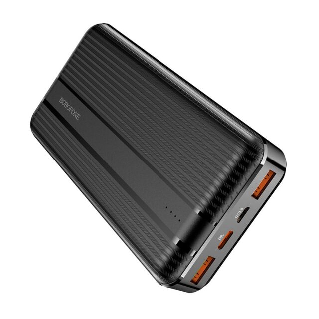 Borofone BJ9A Uranus 20000mAh Black | Powerbank | Power bank, 2x USB, 1x USB-C, PD QC 3.0 22,5W - imagine 3