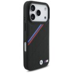 BMW M Tricolor Metal Logo MagSafe Case for iPhone 17 Pro Black - imagine 4