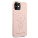 Karl Lagerfeld KLHCP12SSILTTPI iPhone12 mini 5,4" Silicone Ikonik Outline pink - imagine 4