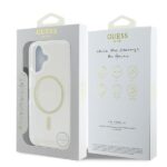 Guess GUHMP16SHFGERET iPhone 16 6.1" transparent hardcase IML Glitter Circle MagSafe - imagine 8