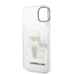 Karl Lagerfeld KLHCP14SHNKCTGT iPhone 14/ 15 / 13 6,1" transparent hardcase Glitter Karl&Choupette - imagine 7