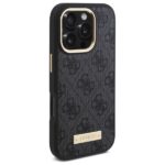 Guess GUHMP16LU4GPRK iPhone 16 Pro 6.3" black hardcase 4G Logo Plate MagSafe - imagine 4