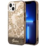 Guess GUHCP14SHGPLHC iPhone 14 / 15 / 13 6.1" ochre hardcase Porcelain Collection