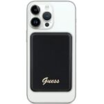 Guess Induction Powerbank 5W GUPBM3ALGSGK 3000mAh black MagSafe Metal Script Logo - imagine 2