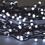 Extralink LED Fairy Lights, 200L Cold White Balls, Length 3 + 16 m - imagine 2