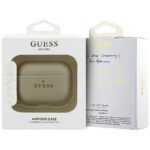 Case Guess Grained Classic Logo Hook for  AirPods Pro 3 gold - imagine 4