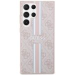 Guess GUHCS23LP4RPSP S23 Ultra S918 pink hardcase 4G Printed Stripe - imagine 3