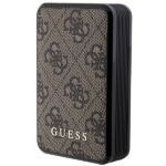 Guess Powerbank 18W GUPB10DP4GEGW 10000mAh brown 4G Leather Metal Logo