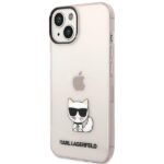 Karl Lagerfeld KLHCP14MCTTRI iPhone 14 Plus / 15 Plus 6,7" hardcase pink Transparent Choupette - imagine 2