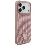 Case Guess Rhinestone Triangle Logo for iPhone 17 Pro Max pink - imagine 4