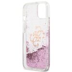 Guess GUHCP13MLG4GPI iPhone 13/ 14 / 15 6,1" pink hardcase 4G Big Liquid Glitter - imagine 7