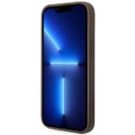 Guess GUHCP14SG4GFBR iPhone 14 / 15 / 13 6.1" brown hard case 4G Metal Gold Logo - imagine 5