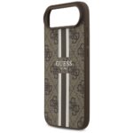 Case Guess 4G Printed Stripes MagSafe for iPhone Air brown - imagine 6