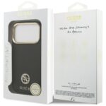 Case Guess Grained Strass Logo MagSafe for iPhone 17 Pro black - imagine 8