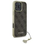 Guess GUHCP16XGF4GBR iPhone 16 Pro Max 6.9" brown hardcase 4G Charms Collection - imagine 4
