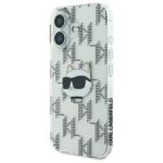 Karl Lagerfeld KLHCP16SHKLPCHT iPhone 16 6.1" transparent hardcase IML Choupette Head E - imagine 2