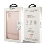 Guess GUOHCN61H4STP iPhone 11 pink hardcase 4G Print Strap - imagine 8