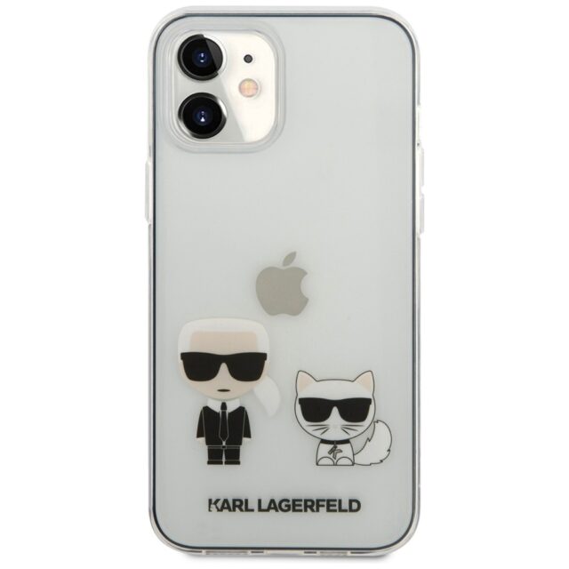 Karl Lagerfeld KLHCP12SCKTR iPhone12 mini 5,4" hardcase Transparent Karl & Choupette - imagine 3