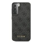 Guess GUHCS21SG4GFGR S21 G991grey hard case 4G Metal Gold Logo - imagine 3