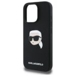 Karl Lagerfeld KLHMP16LSKHPPLK iPhone 16 Pro 6.3" black hardcase Silicone Karl Head Print MagS - imagine 6