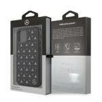 Mercedes MEHCP12LESPBK iPhone 12 Pro Max 6,7" black hardcase Silver Stars Pattern - imagine 8
