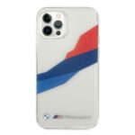 BMW BMHCP12LSKTGT iPhone 12 Pro Max 6,7" transparent hardcase Motorsport Tricolor - imagine 3