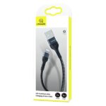 USAMS Braided U55 2A Lightning Cable black 1m SJ448USB01 (US-SJ448) - imagine 10