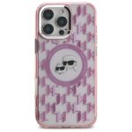 Karl Lagerfeld KLHMP16LHMCKMHP iPhone 16 Pro 6.3" pink IML Monogram Karl&Choupette Head MagSaf - imagine 3