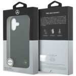 Mercedes Leather Large Laurel Leave MagSafe Case for iPhone 17 Black - imagine 8