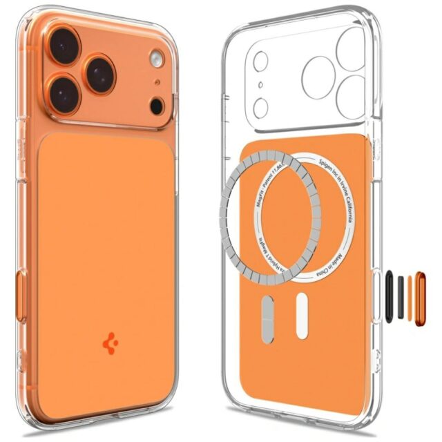 Etui Spigen Ultra Hybrid T Mag MagSafe    do iPhone 17 Pro Max pomarańczowy - imagine 8