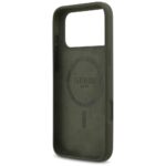 Case Guess Silicone Triangle Logo MagSafe for iPhone 17 Pro Max khaki - imagine 7