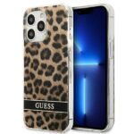 Guess GUHCP13LHSLEOW iPhone 13 Pro / 13 6,1" brown hardcase Leopard