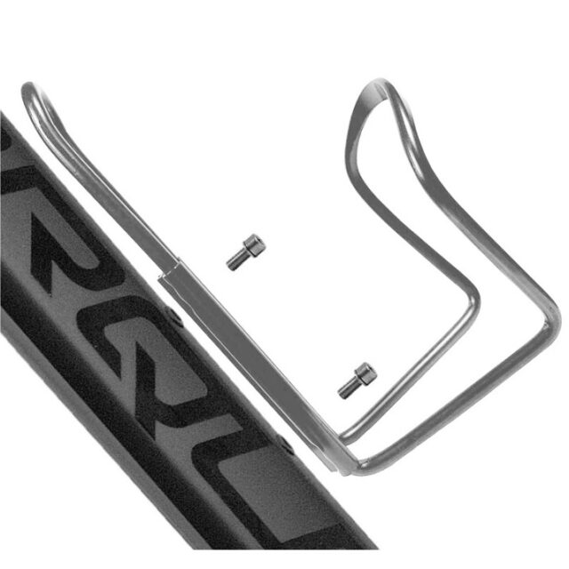 Extralink Aluminum Water Bottle Holder for Bike, Silver - imagine 4