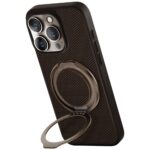Case UNIQ Keva Air for iPhone 16 Pro Magclick Charging GripFit brown - imagine 2