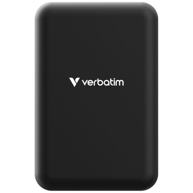 Powerbank Verbatim Charge n Go Essentials 20000mAh Magnetic Wireless black 32223 - imagine 3