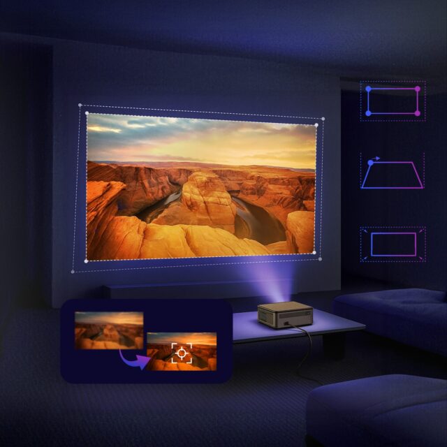 Extralink Smart Life Vision Pro | Projector | 450 ANSI, 1080p, Android 9.0 - imagine 5