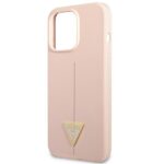 Guess GUHCP13LSLTGP iPhone 13 Pro / 13 6,1" pink hardcase Silicone Triangle - imagine 6