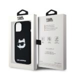 Karl Lagerfeld KLHMP15SSCHPPLK iPhone 15 / 14 / 13 6.1" black hardcase Silicone Choupette Head - imagine 8
