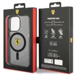 Ferrari FEHMP14XURKK iPhone 14 Pro Max 6.7" black hardcase Translucent Magsafe - imagine 8