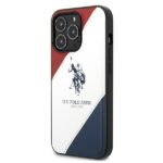US Polo USHCP14XPSO3 iPhone 14 Pro Max 6,7" white Tricolor Embossed - imagine 2