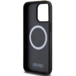 Case BMW BMHMP15X23PUCPK iPhone 15 Pro Max 6.7" black hardcase Perforated Twisted Line MagSaf - imagine 7