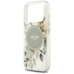 Guess IML Flower & Tonal Circle MagSafe case for iPhone 17 Pro green - imagine 6
