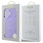 Guess GUHMP16MPSAPSMEU iPhone 16 Plus 6.7" purple hardcase Saffiano Peony Classic Logo - imagine 8