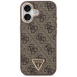 Case Guess 4G Triangle Logo MagSafe for iPhone 17 brown gold - imagine 3