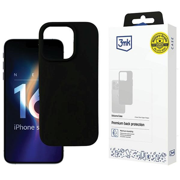 3MK Silicone Case iPhone 16 Pro Max 6.9" black
