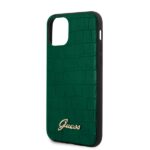 Guess GUHCN58PCUMLCRDG iPhone 11 Pro dark green Croco Collection - imagine 5