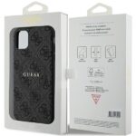 Guess GUHMN61G4GFRK iPhone 11 6.1" / Xr black hardcase 4G Collection Leather Metal Logo MagSaf - imagine 8